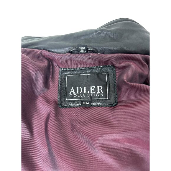 1990s Vintage black lambskin jacket by Adler Collection Size PM - Picture 5 of 9